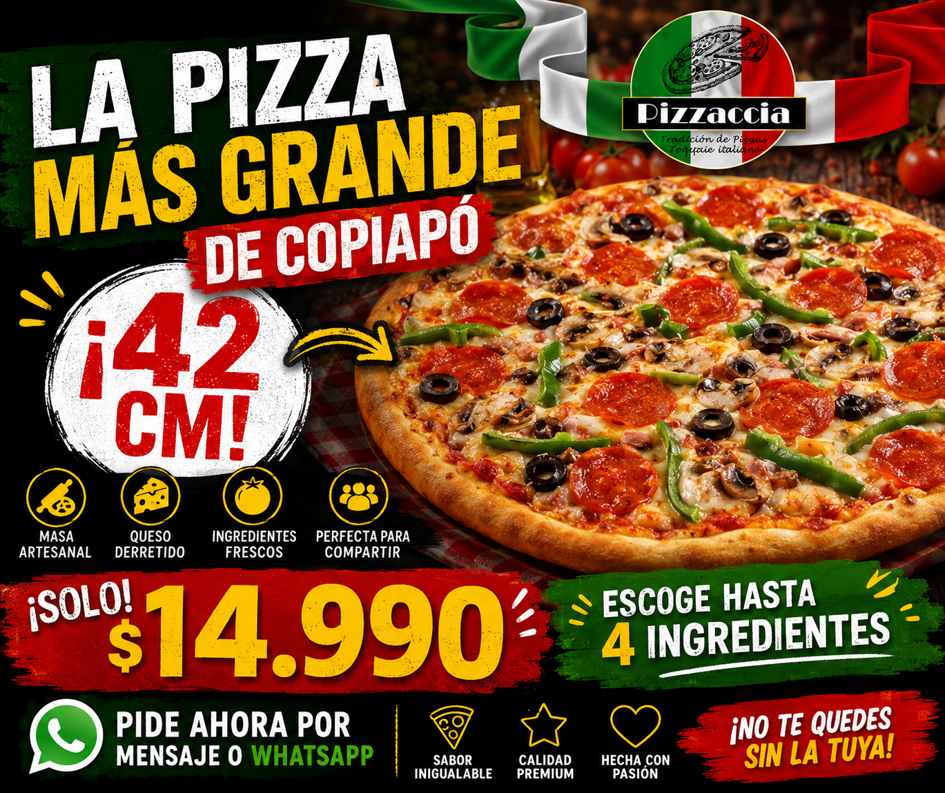 Promo Pizzaccia 42 cm
